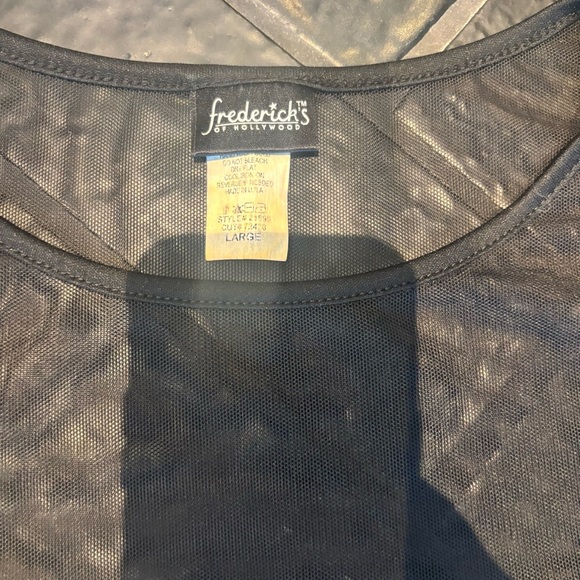 Vintage Frederick’s of Hollywood Sheer Mesh Sequin Dress – Size Large - Picture 2 of 3